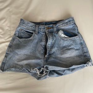 denim shorts
